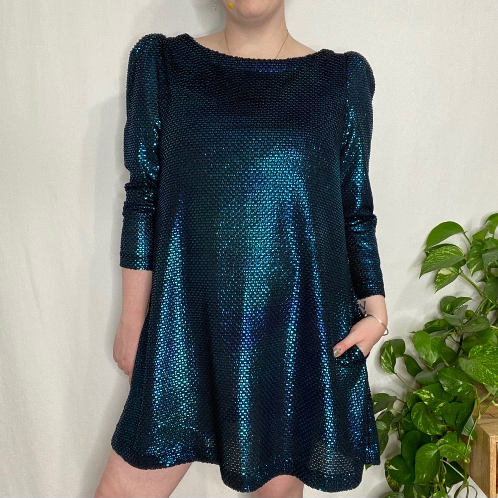 Free People Diamonds Are Forever Blue Dress